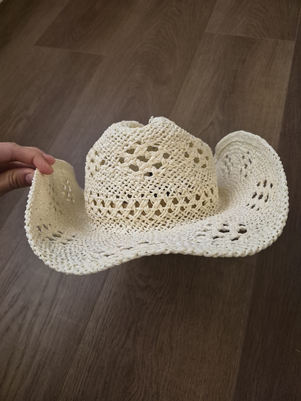 Free People Straw Cowboy Hat in Cream - Picture 2 of 3